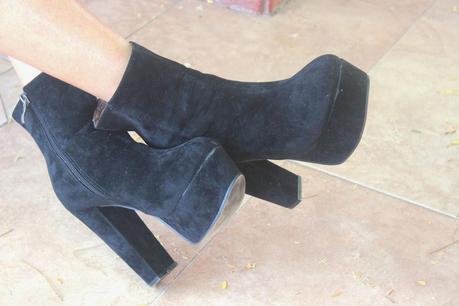 Black Booties Oasap 