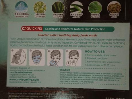 Mask Review: LoveMore Glacier Water Soothing Daily Fresh Mask