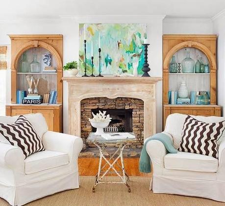 Spring and summer mantel decorating ideas