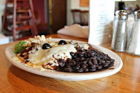 mothers cafe & garden artichoke enchiladas