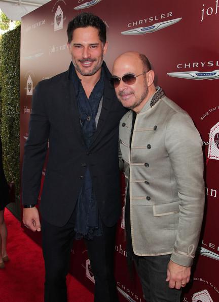 Joe Manganiello and John Varvatos at John Varvatos Stuart House Benefit David Buchan Getty Images