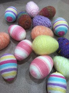 Yarn Wrapped Eggs