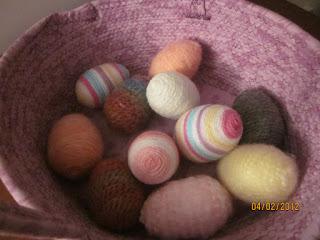 Yarn Wrapped Eggs