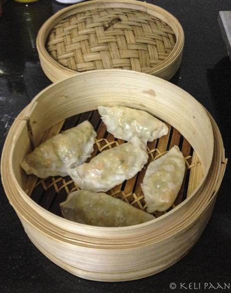 Steamed Momos/dumplings with an aromatic Veggie filling…