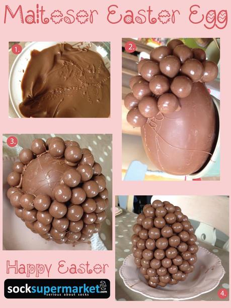 Malteser covered Chocolate Easter Egg