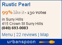 Rustic Pearl on Urbanspoon