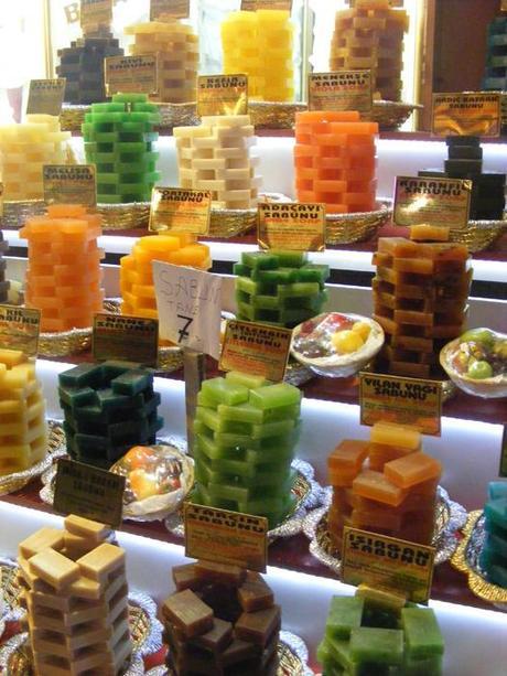 Turkish delight on display at Spice Bazaar
