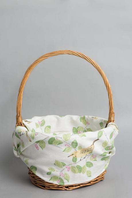 Make an Easter basket liner with fabric from Laura Ashley