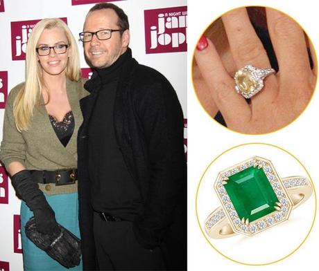 Jenny McCarthy's beautiful colored gemstone ring