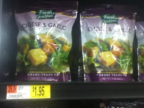 These croutons are just under $2 for 20 servings.  Each serving is listed as 6 croutons, which is probably about 1/4 cup.  So you are paying about 10 cents a serving.  Not too shabby.