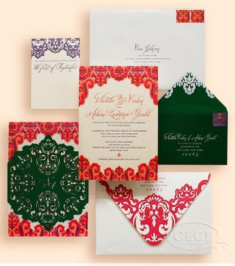 Post image for Brightly Colored Invite from Ceci New York with Belluccia