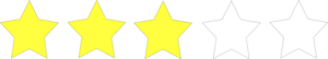 3 Star Rating Clip Art