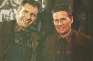Harrison-Ford-and-his-body-double-on-the-set-of-Blade-Runner