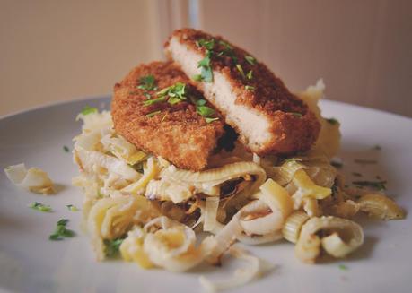 Review | Gousto - Chicken Escalopes with Taleggio & Leek Gratin