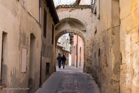 Walking the narrow streets of Segovia Spain