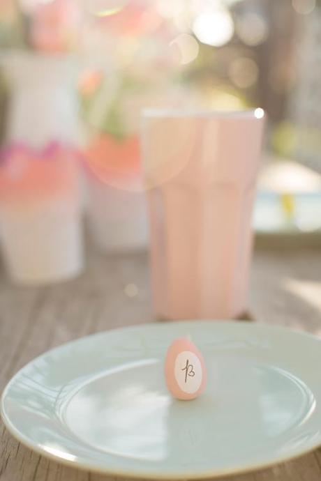Spring pastel tablesetting