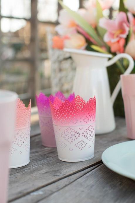 Spring pastel tablesetting