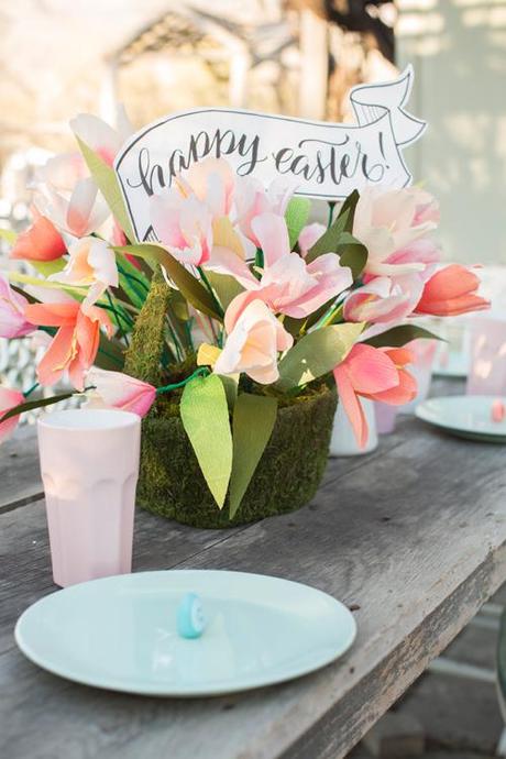 Spring pastel tablesetting