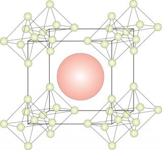 This illustration shows the ceramics' crystaline structure.