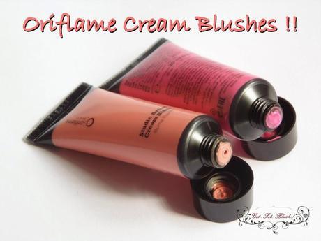 Oriflame Beauty Studio Artist Cream Blush in Pink Glow and Soft Peach - Review, Swatches, FOTD