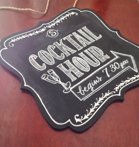 Bracketed Wedding Chalkboard Signs