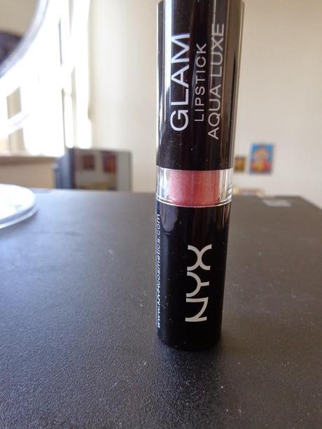Shine Bright Like a Diamond... Spring Colors: NYX Glam Lipstick Aqua Luxe in Glory