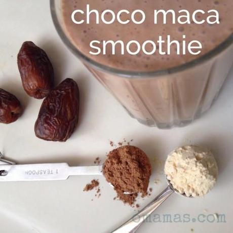 Chocolate maca smoothie