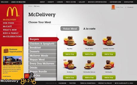 McDelivery Philippines March 2014: Screenshot