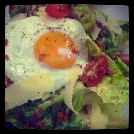 Breakfast ceasar salad