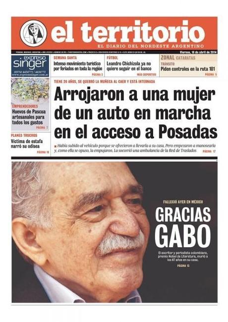 Garcia Marquez: Front pages and the death of the magician of magical realism