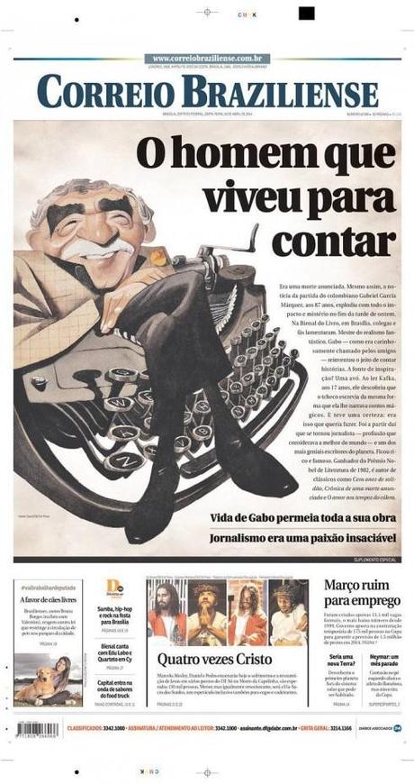 Garcia Marquez: Front pages and the death of the magician of magical realism