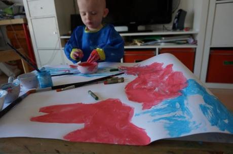 My Easter Bunnies – a no stress Easter Craft with a two year old Easter Crafts with toddlers, 24 month old craft, do it yourself crafts, mother son crafts, painting with a toddler, easter eggs with a toddler, easter egg painting with a two year old, two year old crafts, easy crafts, easy painting idea two year old
