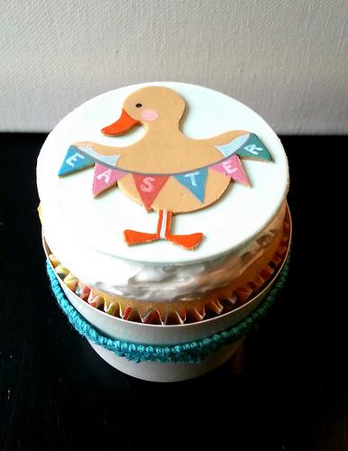 Easter Duck Cupcake