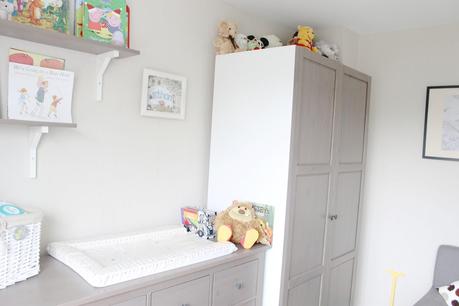 modern nursery, neutral nursery, nursery inspiration, grey-brown hemnes ikea, baby room, neutral babies room, house tour, modern decor, neutral house decor, 