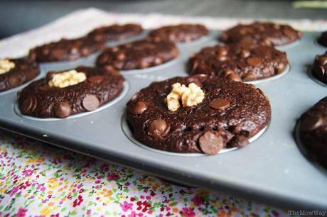 TheMowWay.com  - Vegan recipe: Banana and chocolate chip cupcakes