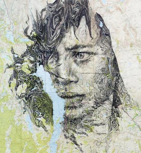 Artist Ed Fairburn Draws Stunning Portraits On Old Maps