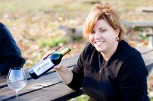 Tammi & her TJR Select wines.  What an inspiration! 