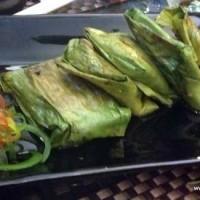 Banana leaf wrapped grill fish -1