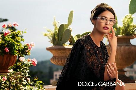 Bianca Balti for Dolce & Gabbana’s Spring 2014 Eyewear Ads