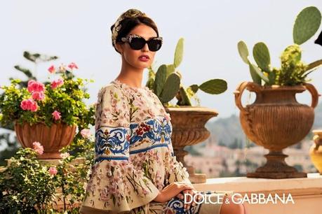 Bianca Balti for Dolce & Gabbana’s Spring 2014 Eyewear Ads