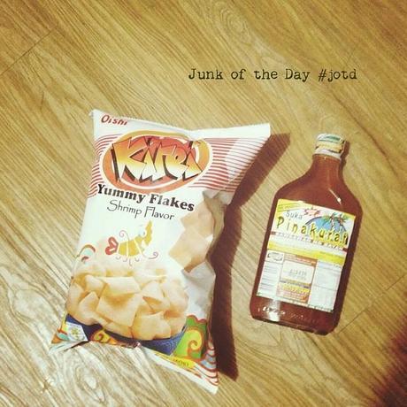 My Junk of the Day: Kirei @oishiph with Pinakurat vinegar, the best sawsawan! Kirei was a  childhood fave and I’m really glad it still exists coz it’s soooo sarap! #jotd #junkfoodaddict #food #kirei #wagkangmawawala