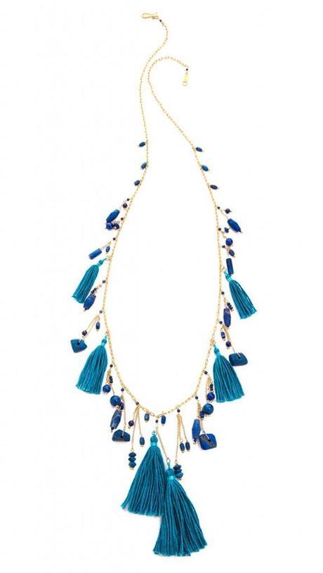 Lapis Tassel Necklace