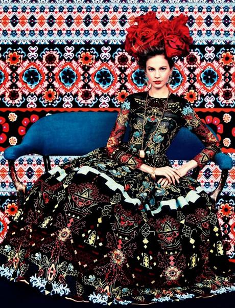 Elisabeth Erm For Harpers Bazaar Magazine,Russia, May 2014