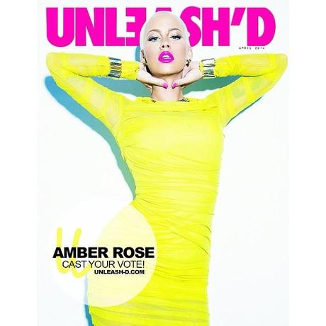 Cover Lover: Amber Rose For Unleash’d Magazine April 2014