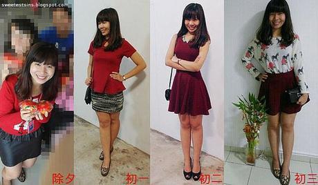 chinese new year ootd cny eve to cny day 4