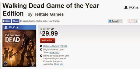 The Walking Dead PS4 listing suggests June 17 release – rumor