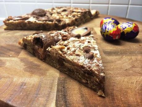 creme egg minis cookie pizza white and milk chocolate recipe for easter