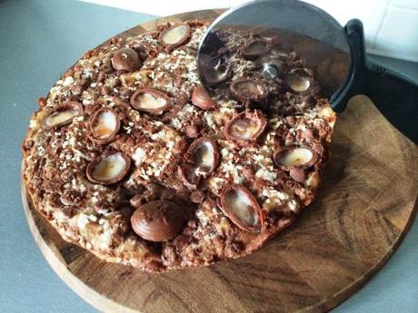 creme egg cookie chocolate pizza cutter easter