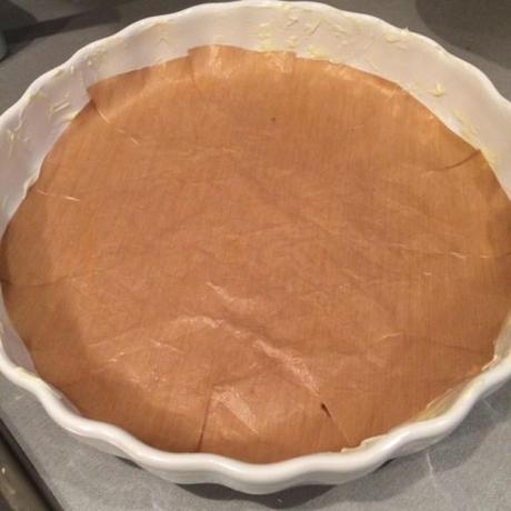 pie tin greased and lined for cookie pizza dough recipe