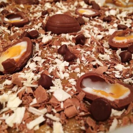 creme egg chocolate cookie pizza topping ready to bake recipe